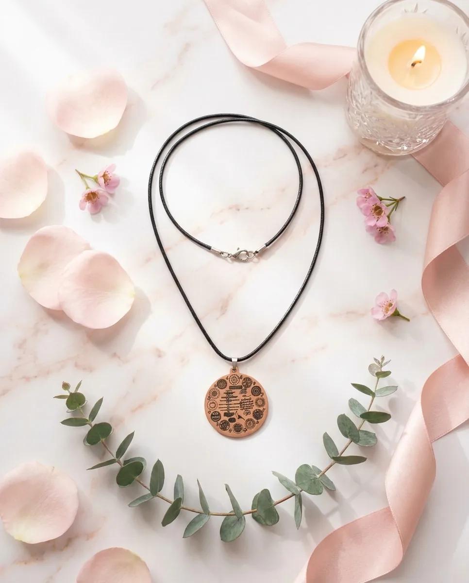 Kolye için Botanik Flat Lay örnek görseli — Vitrinle